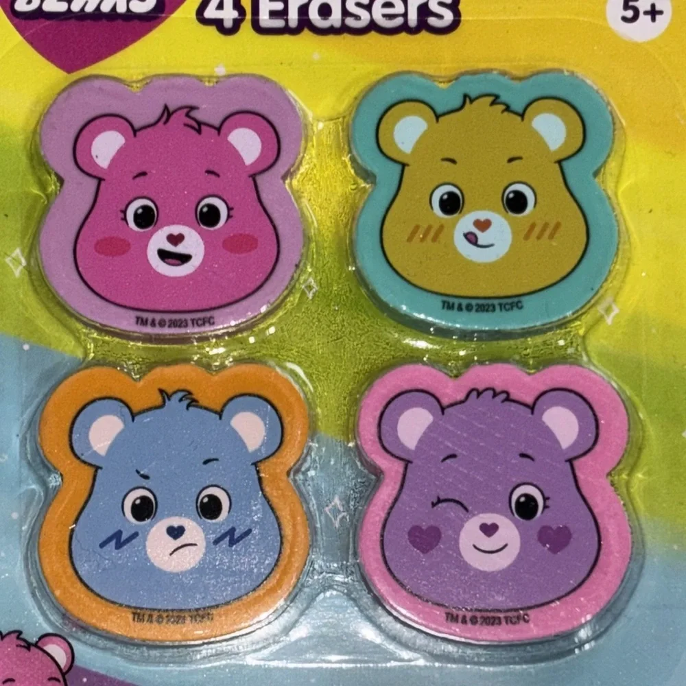 Care Bears Eraser Party Favors Care Bear ERASERS NEW Set of 13